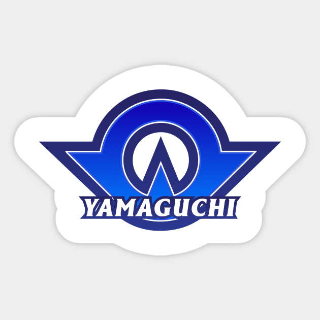 Yamaguchi Prefecture Japanese Symbol Sticker by PsychicCat